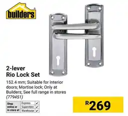 Builders Warehouse Builders 2-lever Rio Lock Set offer