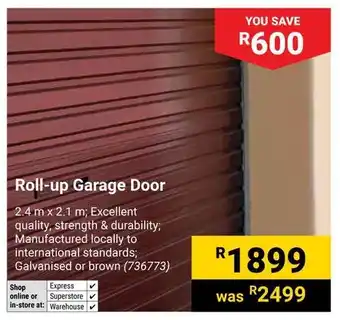 Builders Warehouse Roll-up Garage Door offer