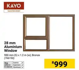 Builders Warehouse KAYO 28 mm Aluminium Window offer