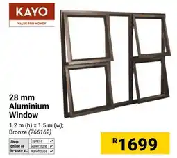 Builders Warehouse KAYO 28 mm Aluminium Window offer