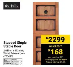Builders Warehouse Dortello Studded Single Stable Door offer
