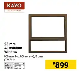 Builders Warehouse KAYO 28 mm Aluminium Window offer