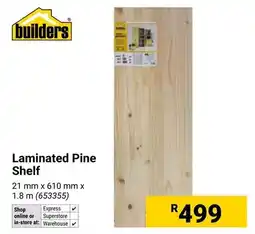 Builders Warehouse Laminated Pine Shelf offer