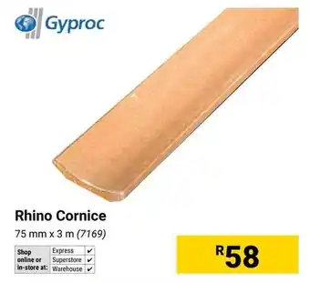 Builders Warehouse Gyproc Rhino Cornice offer