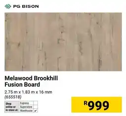 Builders Warehouse PG BISON Melawood Brookhill Fusion Board offer