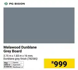 Builders Warehouse PG BISON Melawood Dunblane Grey Board offer