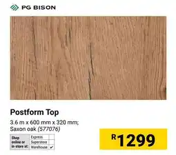 Builders Warehouse PG BISON Postform Top offer