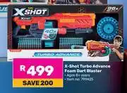 Game Zuru X-Shot Turbo Advance Foam Dart Blaster offer