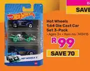 Game Hot Wheels 1:64 Die Cast Car Set 3 Pack offer