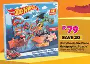 Game Hot Wheels 56 Piece Holographic Puzzle offer