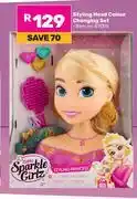 Game Sparkle Girlz Styling Head Colour Changing Set offer
