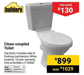 Builders Warehouse Builders Close-coupled Toilet offer