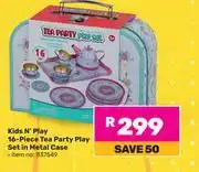 Game Kids N Play 16 Piece Tea Party Play Set In Metal Case offer