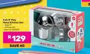 Game Kids n Play Metal Kitchen Set offer