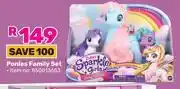 Game Sparkle Girlz Ponies Family Set offer