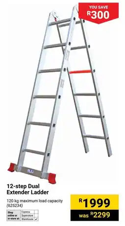 Builders Warehouse 12-step Dual Extender Ladder offer