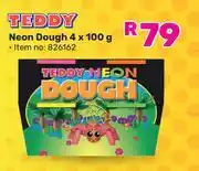 Game Teddy Neon Dough 4 x 100g offer