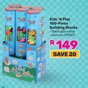 Game Kids N Play 100 Piece Building Blocks offer