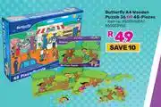 Game Butterfly A4 Wooden Puzzle 36 Or 48 Pieces offer