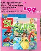 Game 200 Page Paw Patrol Or Disney Princess Supa Colouring Book-Each offer