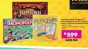 Game Monopoly Classic English Or Mzansi Board Game Or Jumanji Game Or Pictionary Board Game-Each offer