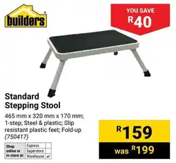 Builders Warehouse Builders Standard Stepping Stool offer