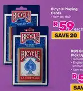 Game Bicycle Playing Cards-Each offer