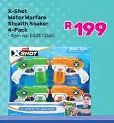Game Zuru X-Shot Water Warfare Stealth Soaker 4 Pack offer