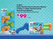 Game Zuru X-Shot Water Warfare Nano Drencher Blaster 4 Pack Or Water Warfare Small Dual Stream Blaster offer