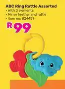 Game ABC Ring Rattle Assorted offer
