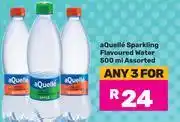 Game Aquelle Sparkling Flavoured Water Assorted-For Any 3 x 500ml offer