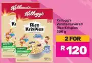 Game Kellogg's Vanilla Flavoured Rice Krispies-For 2 x 500g offer