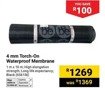 Builders Warehouse Torch-On Waterproof Membrane offer