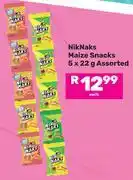 Game Nik Naks Maize Snacks Assorted 5 x 22g-Each offer