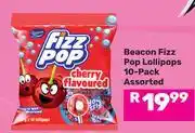 Game Beacon Fizz Pop Lollipops Assorted-10 Pack offer