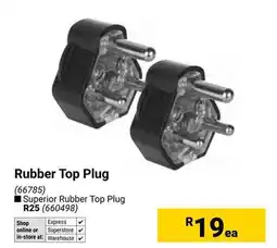 Builders Warehouse Rubber Top Plug offer