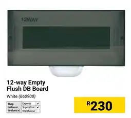 Builders Warehouse 12-way Empty Flush DB Board offer