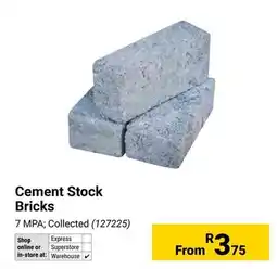 Builders Warehouse Cement Stock Bricks offer