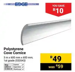 Builders Warehouse EDGE Polystyrene Cove Cornice offer