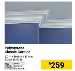 Builders Warehouse Polystyrene Classic Cornice offer