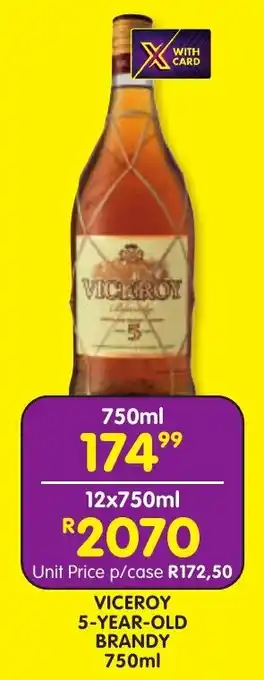 Shoprite Liquor Viceroy 5-year-old brandy offer