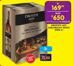 Shoprite Liquor Drostdy hof adelpracht white wine offer