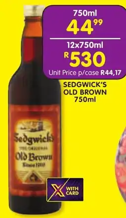 Shoprite Liquor Sedgwick's Old Brown offer