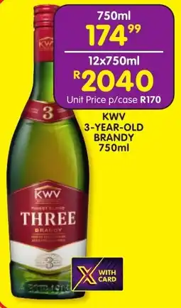 Shoprite Liquor Kwv 3-year-old brandy offer