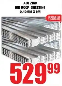 Boxer Build Alu zinc ibr roof sheeting offer