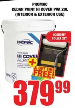Boxer Build Promac cedar paint hi cover pva offer