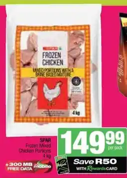 Spar Savemor SPAR Frozen Mixed Chicken Portions offer