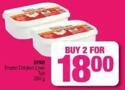 Spar Savemor SPAR Frozen Chicken Liver Tub offer