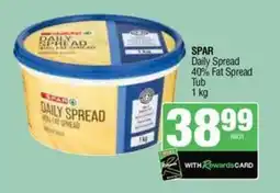 Spar Savemor SPAR Daily Spread 40% Fat Spread Tub offer