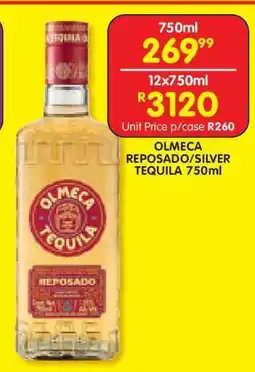 Shoprite OLMECA REPOSADO/SILVER TEQUILA 750ml offer